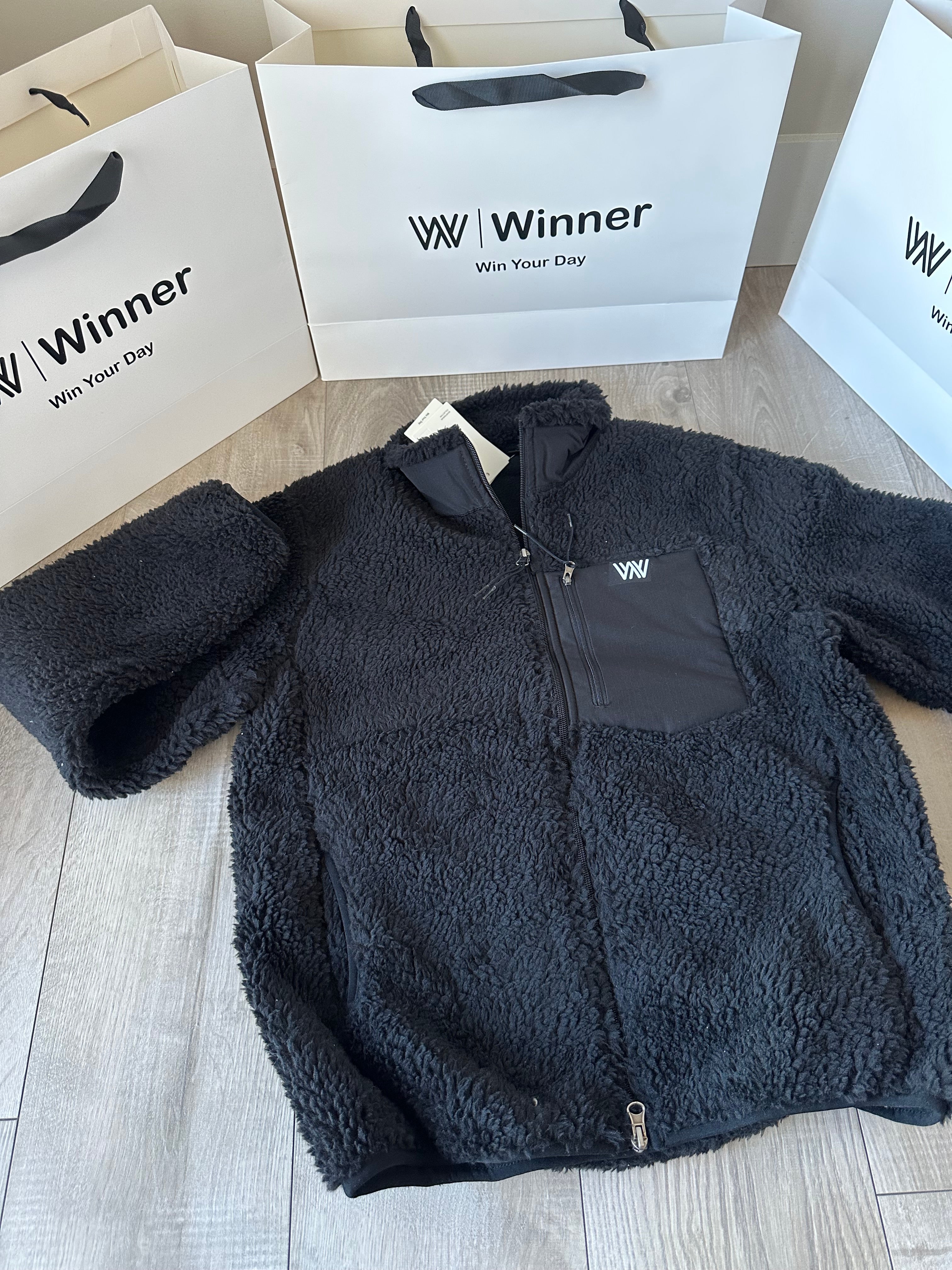 Long teddy jacket