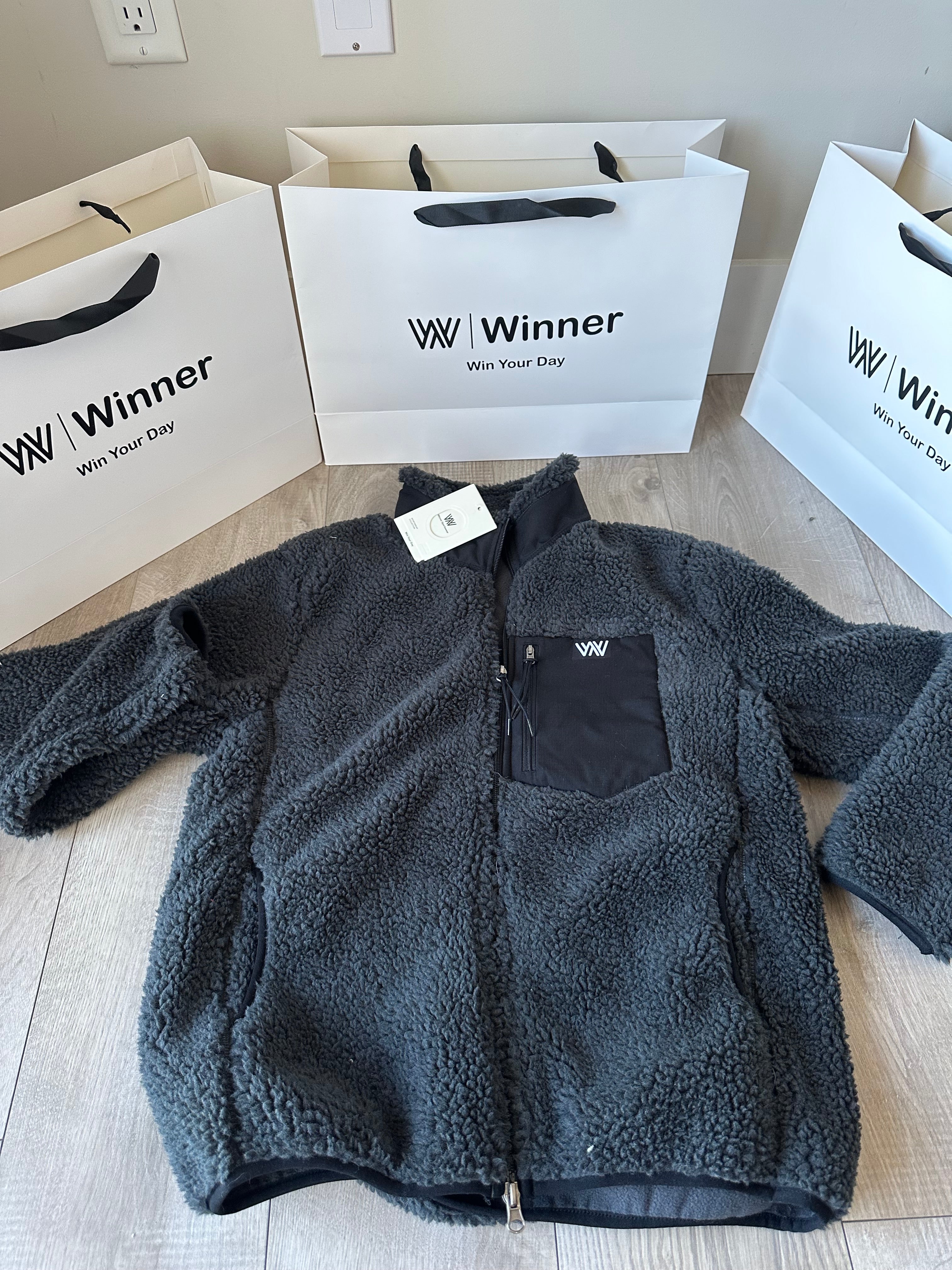 Long teddy jacket
