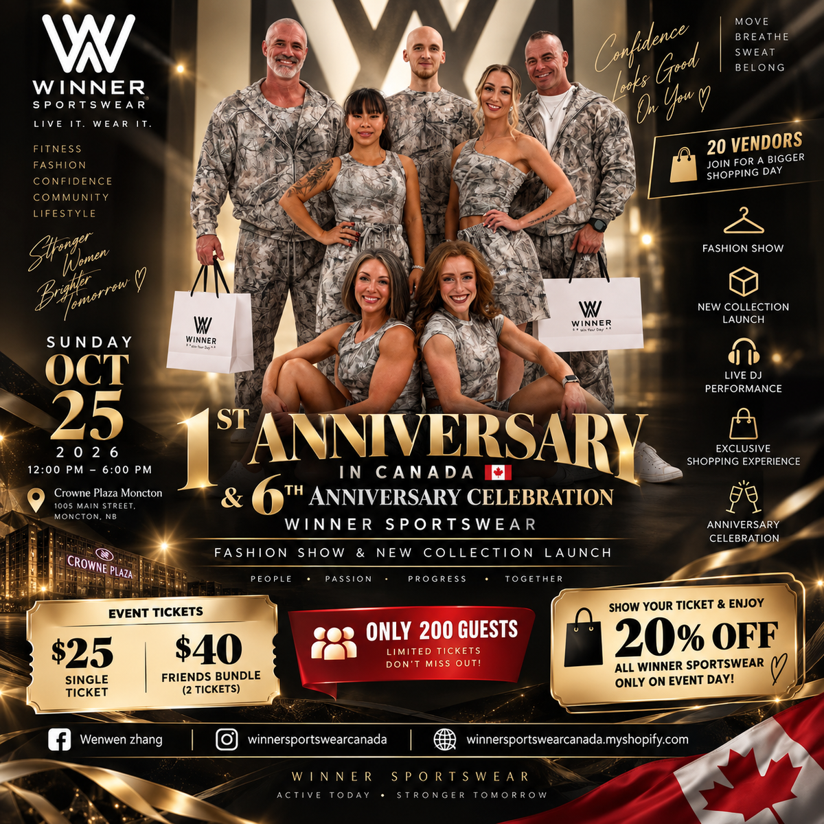 Winner Sportswear Anniversary Fashion Show - Admission Ticket