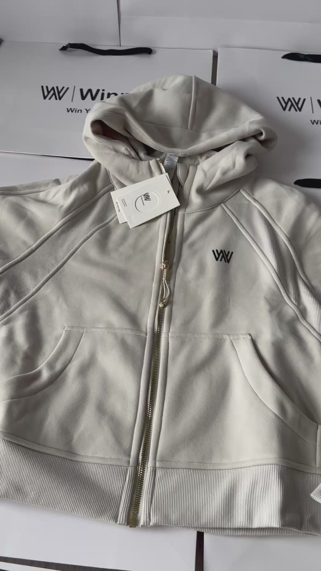 Gold zipper jacket