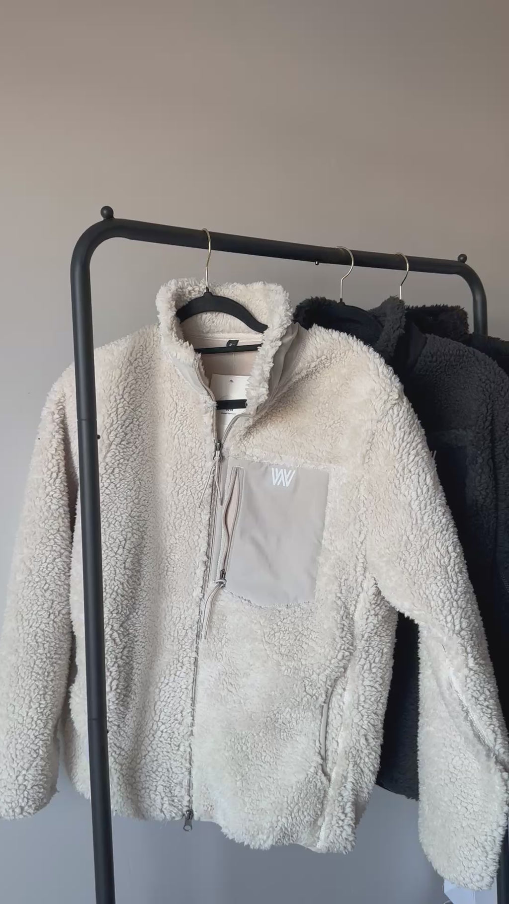 Long teddy jacket
