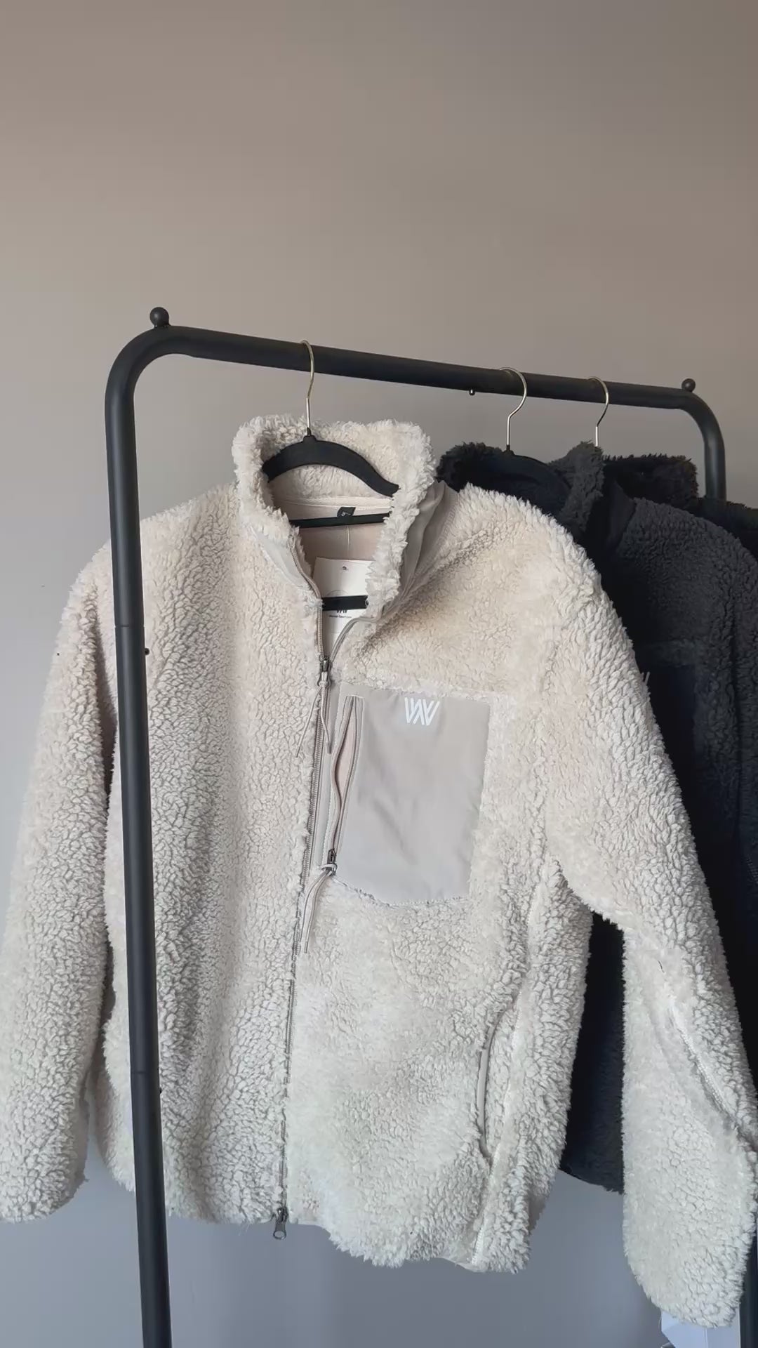 Long teddy jacket